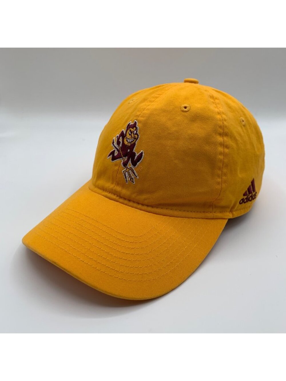 Arizona State Sun Devils NCAA Gold Adidas Relaxed Fit Strapback Hat